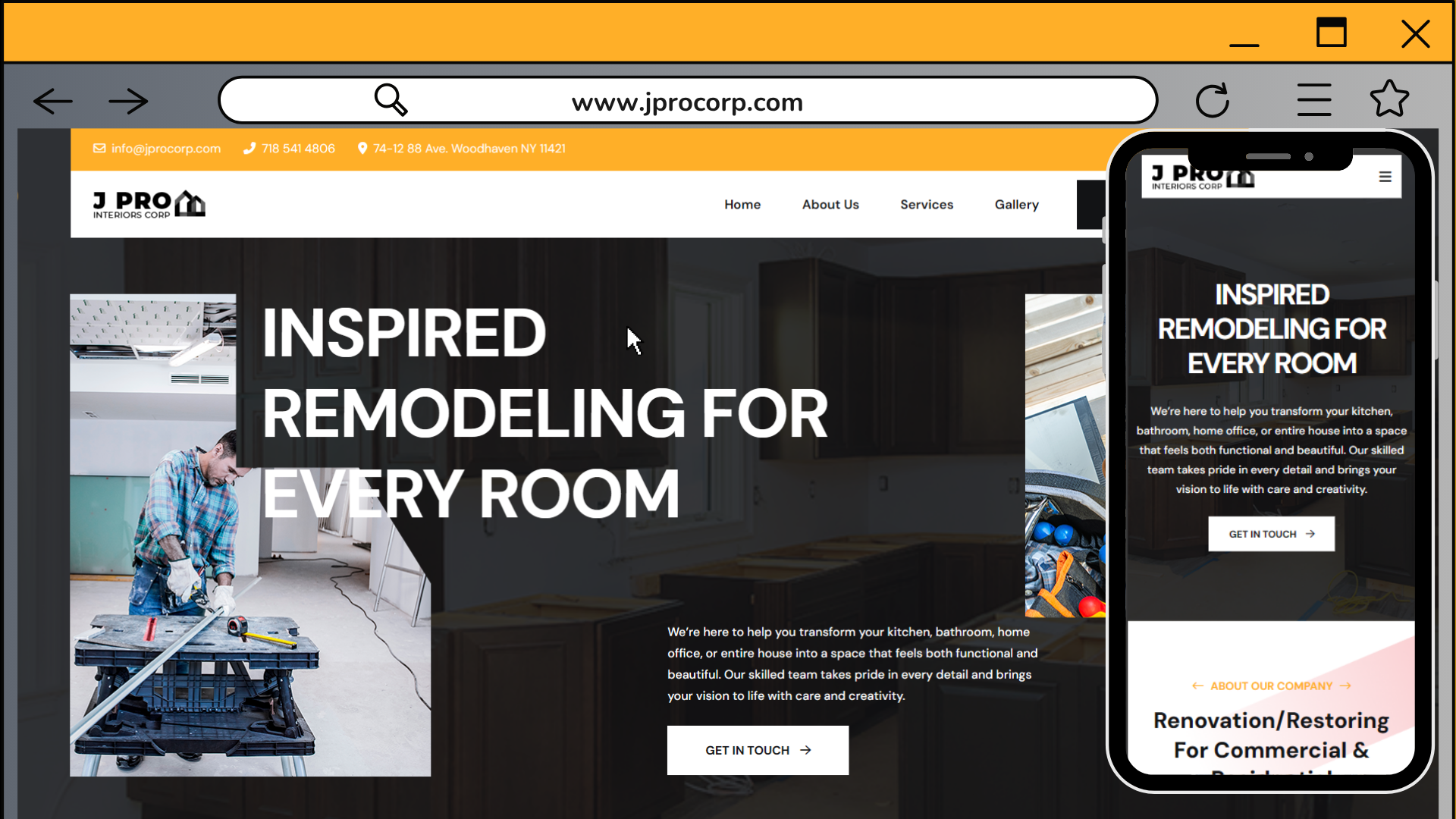 JPRO Interiors Website
